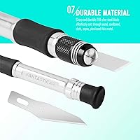 Vista 7 de FantastiCAR Juego de 29 cuchillos para manualidades, cortador de precisión para trabajos artísticos, álbumes de recortes, plantillas, modelado