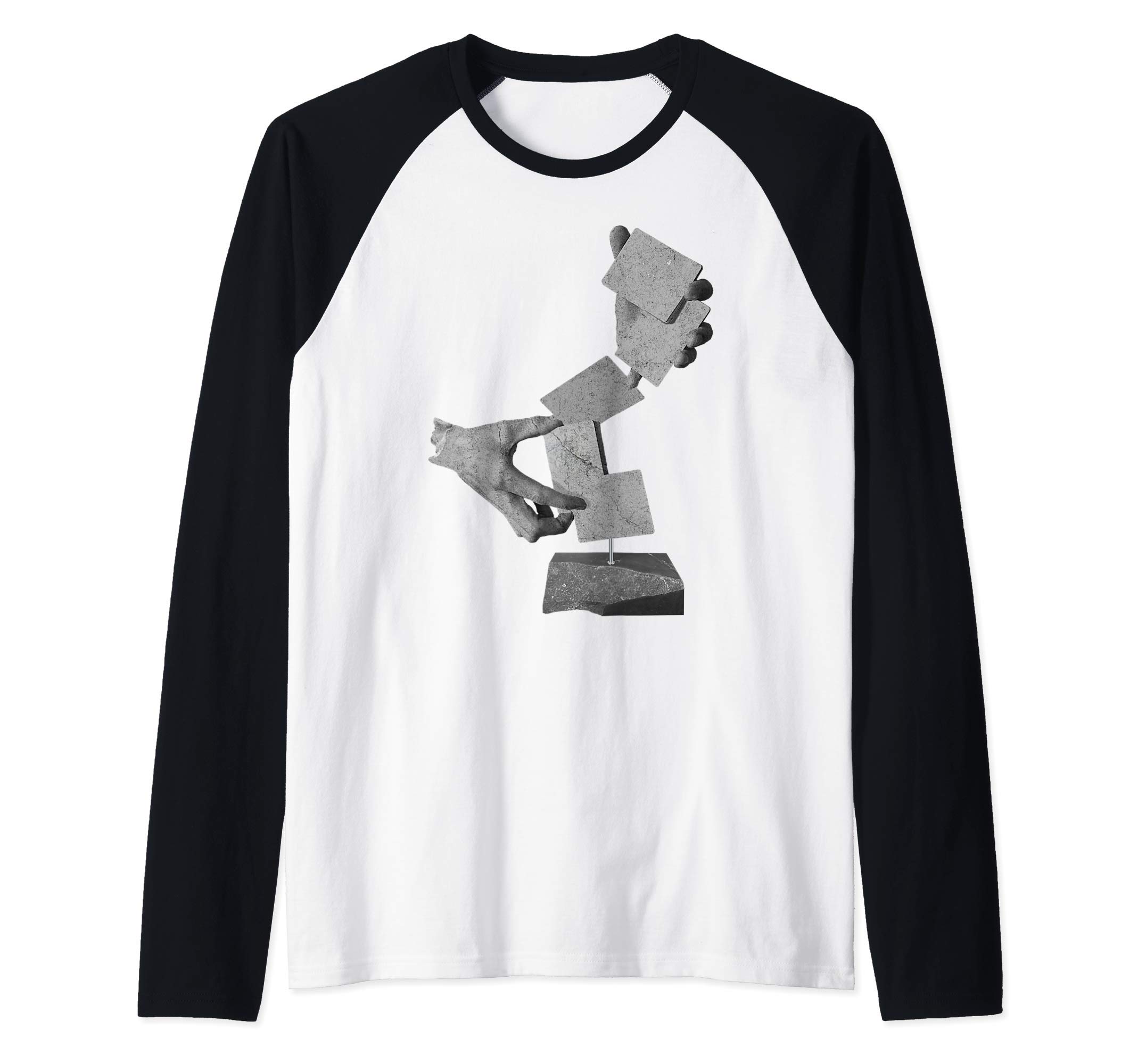 Art of Cardistry Sculpture - Playing Cards Flourish Gift Raglan Baseball Tee