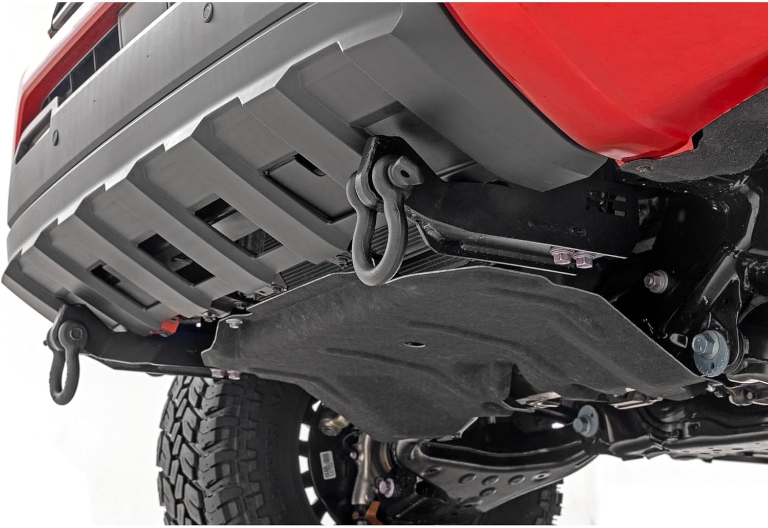 Rough Country Front Shackle Kit w/D-Rings & Rubber Isolators - 73126