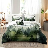 Vista 27 de Bedbay Juego de edredón de playa tamaño King, juego de ropa de cama costera de 3 piezas con diseño de concha de mar, conchas y vida marina, juego