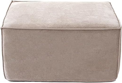 Sofa Ottoman,Modular Sectional Sofa Couch,31.5inch Cloud Couch for Living Room, Office,Brown