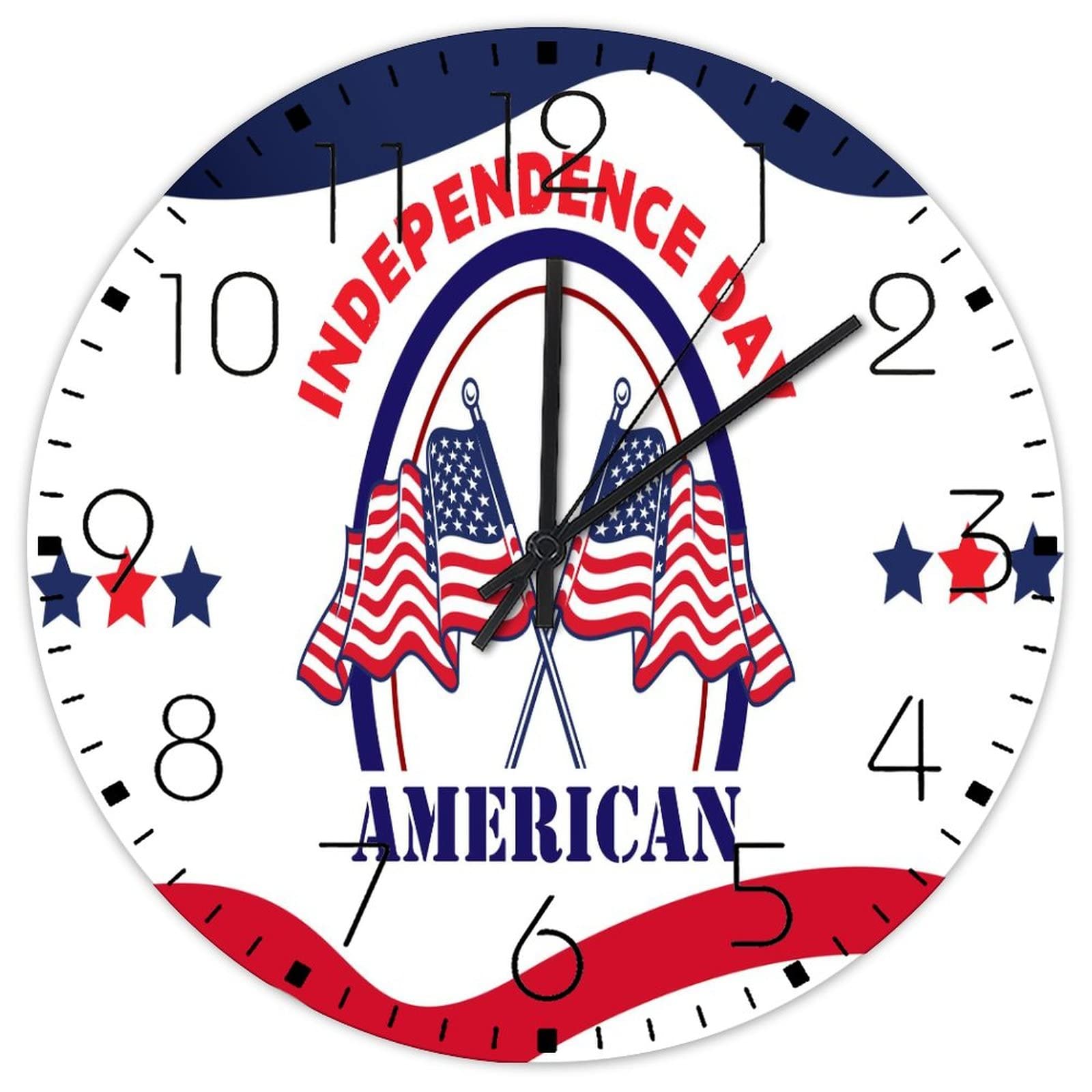 Horloge murale en bois anti-bruit pour bureau et salle de classe