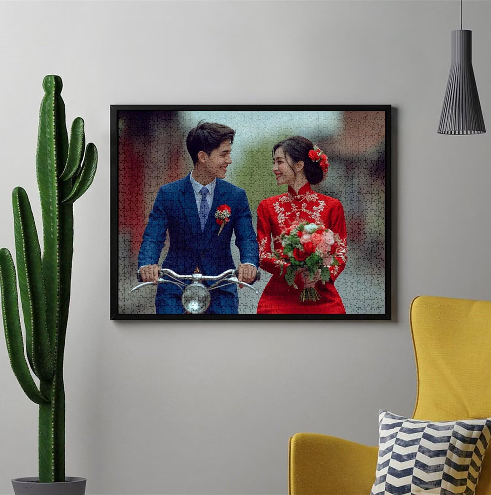 Personalisiertes Puzzle mit Eigenem Foto - 1000/1314/1500/2000/3000/4000/5000 Teile, Puzzle Selbst Gestalten, Personalisierte Geschenk für Familie, Paare & Haustierfans Geburtstag, Weihnachten C-2286