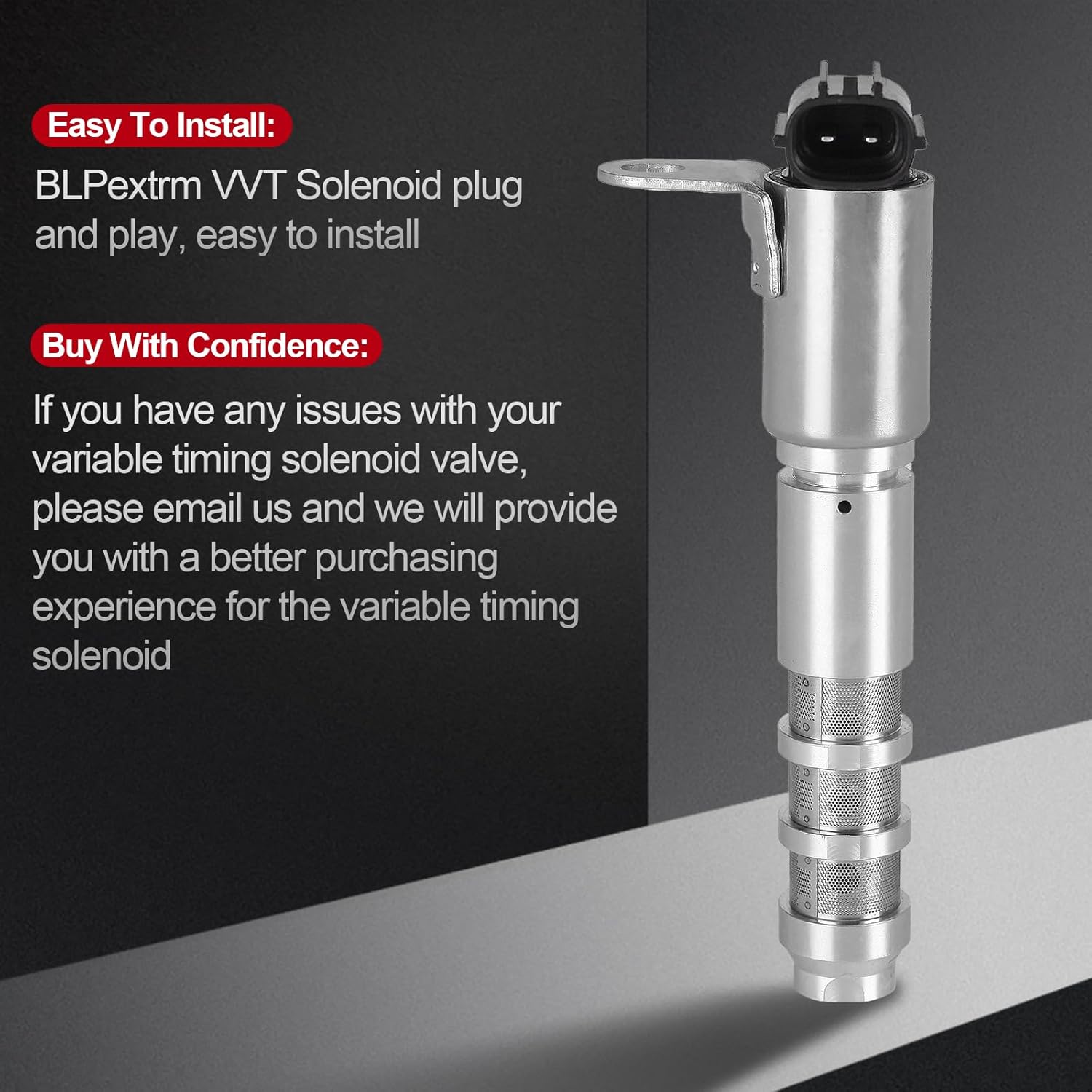 Variable Valve Timing VVT Solenoid Fits for Chevy Caprice Malibu Traverse Impala Equinox, for GMC Terrain Acadia Limited, for Buick Cadillac 3.6L - Camshaft Actuator Solenoid Replace 12586722 4PCS