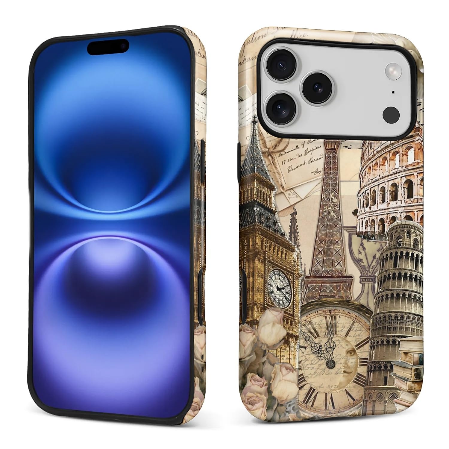 Coque iPhone 17 Pro Max de qualité supérieure mate au design européen rétro - 8