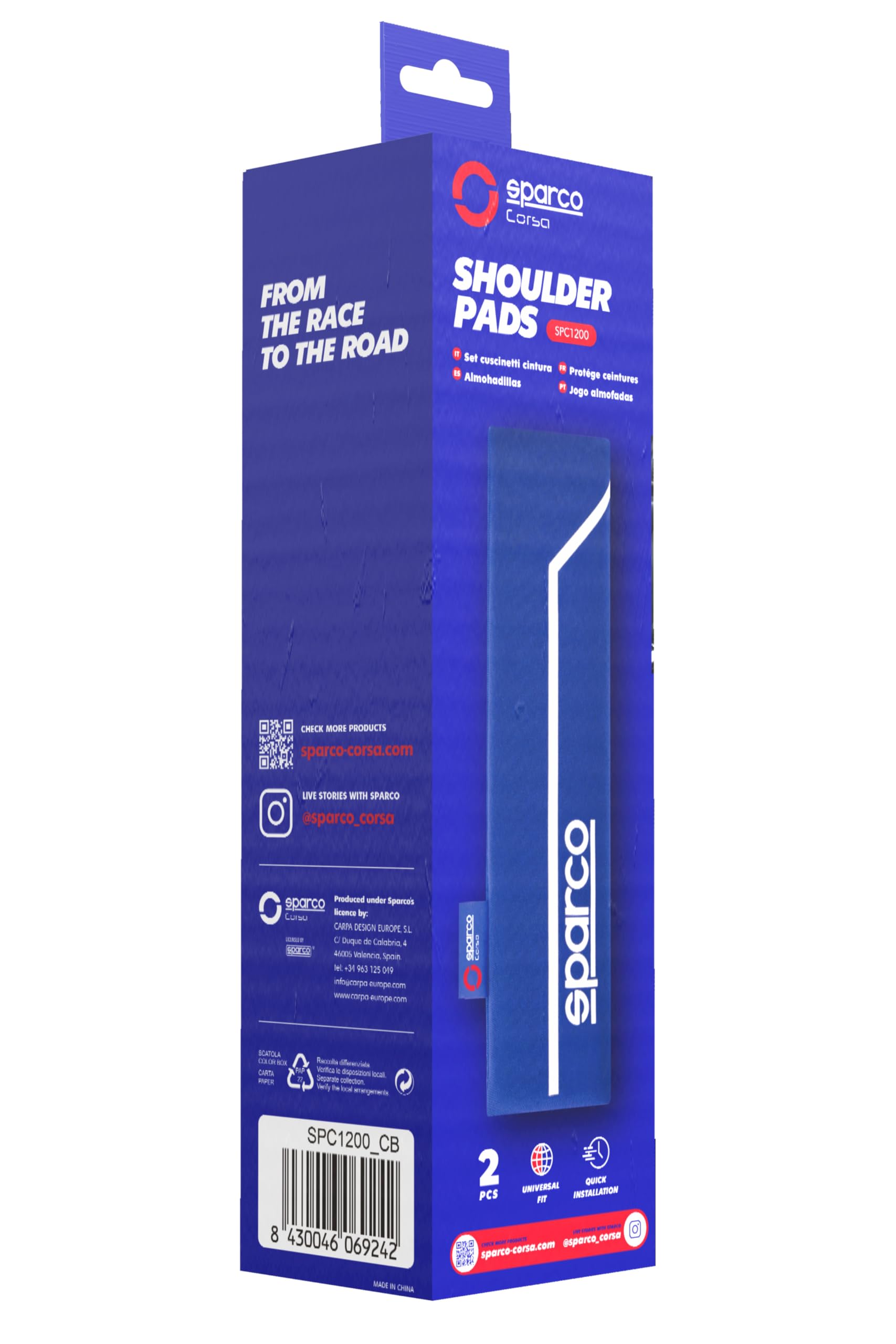 SPARCO Pad Blue Line S
