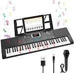 61 Clés Kid Piano clavier avec touches lumineuses Mode d'enseignement Dual Speaker