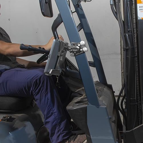 Miniatura 4 de iBOLT TabDock Bizmount - Soporte de pilar resistente para carretilla elevadora para vehículos de almacén y tabletas de 7 a 10 pulgadas