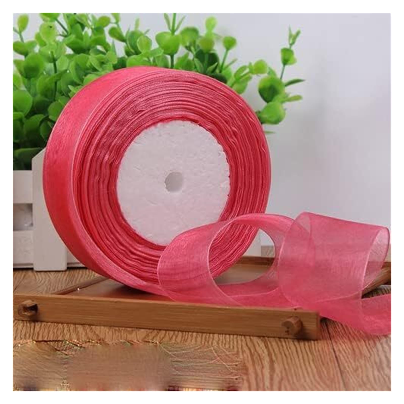 rolki wstążek z organzy, Wstążka do pakowania prezentów z organzy wielokolorowa 12-50 mm 50 jardów(Black,15MM)