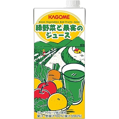 カゴメ 緑野菜と果実のジュース ホテル レストラン用 1L 1000ml 6本 業務用