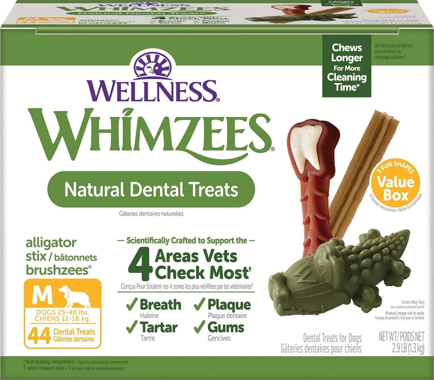Wellness WHIMZEES Value Pack Natural Dog Dental Treat