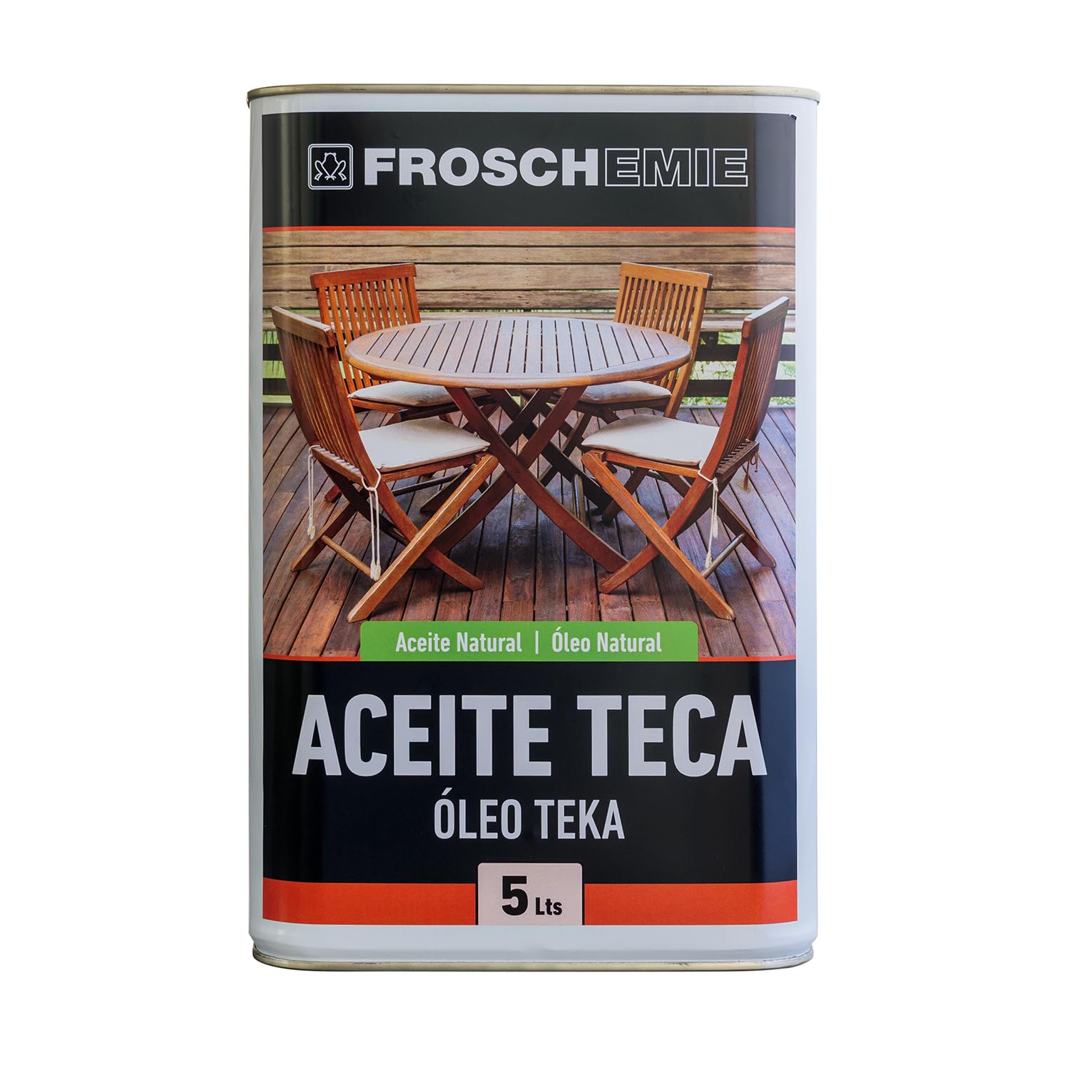 Aceite de teca natural FROSCHEMIE incoloro para enriquecer madera fina