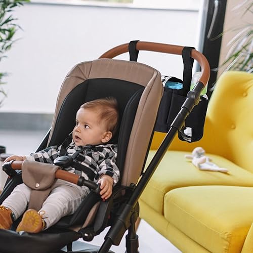 Miniatura 9 de Stroller Organizer with 6 Pockets, Universal Fit Stroller Caddy with Waterproof Oxford Fabric, Tree Pattern Stroller Bag for Bottles, Phone, Snacks,