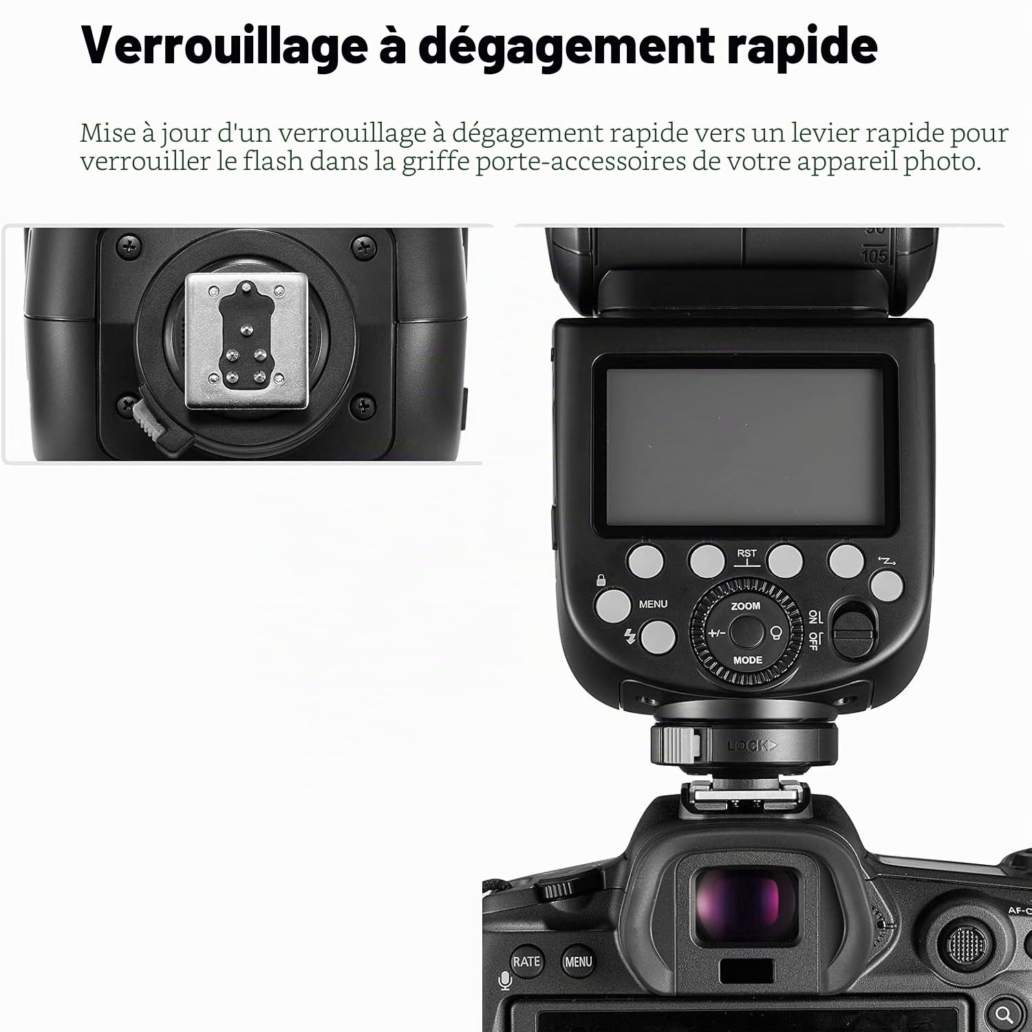 Godox V860III-S TTL High Speed Sync GN60 1/8000 Speedlight 2600mAh Li-on Battery Speedlite Compatible avec Sony A7 A7R A7S A7II A7RIII A58 A99 A6000 A6300 ILCE6000L A9 Camera