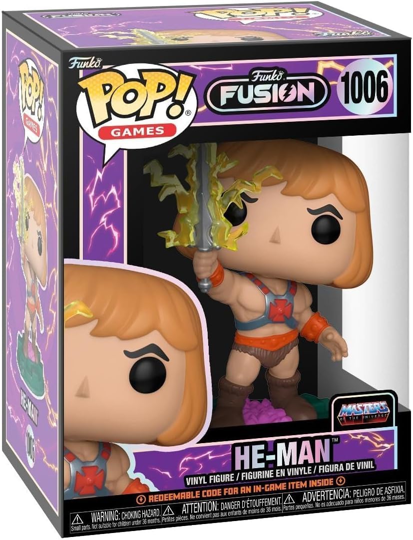 POP Funko Fusion: Masters of The Universe - Motu Vinyl Figure (Bundled with Compatible Box Protector Case), Multicolor, 3.75 inches