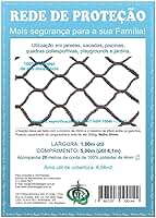 Kit Rede/Tela De Proteção Preta -6,56 M2