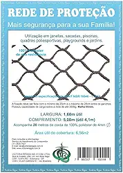 Kit Rede/Tela De Proteção Preta -6,56 M2