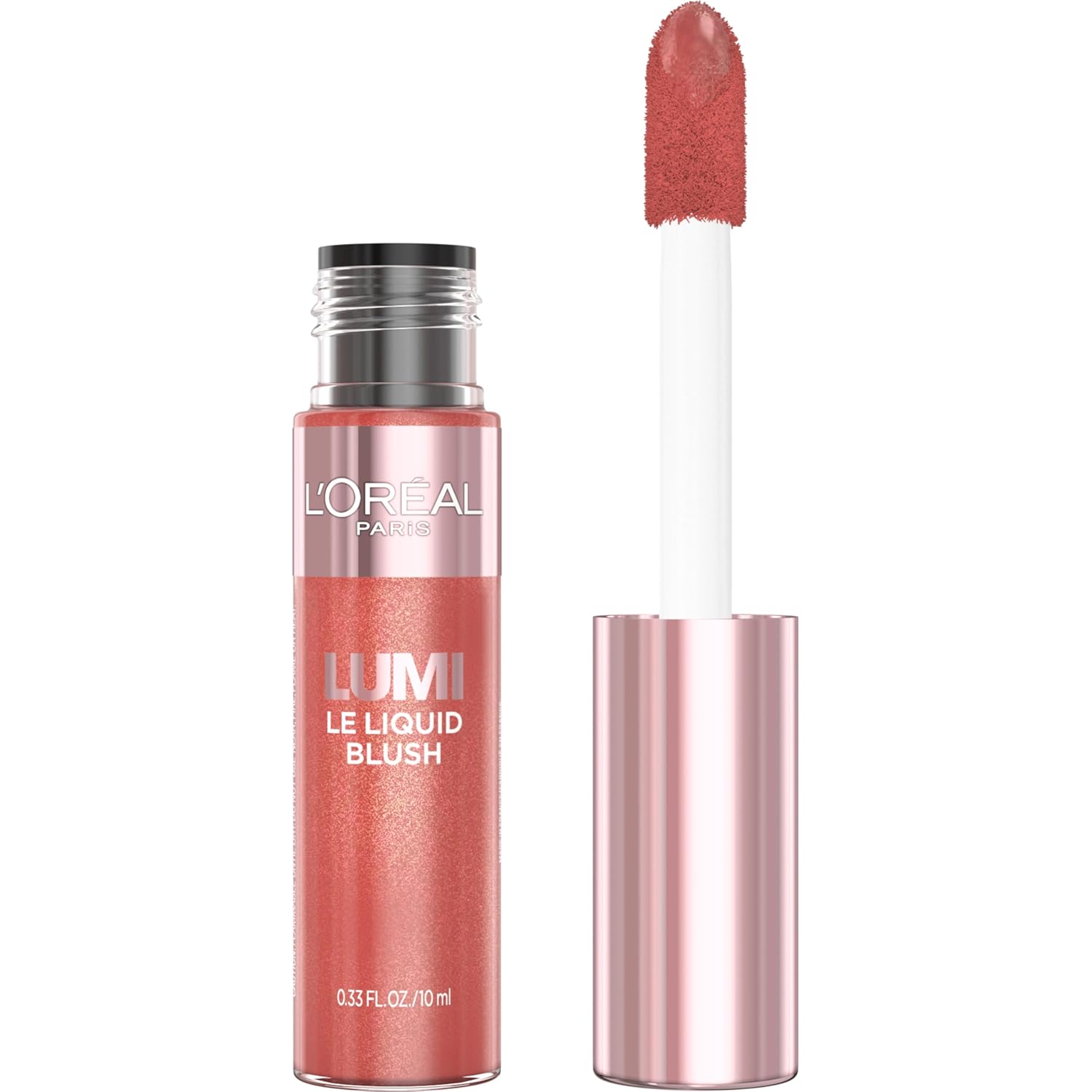 L’Oreal Paris Cosmetics L’Oreal Paris True Match Lumi Le Liquid Blush, Intense Lightweight Blush Formula With Liquid Pigments, Glowy True Rose, 0.33 Fl Oz