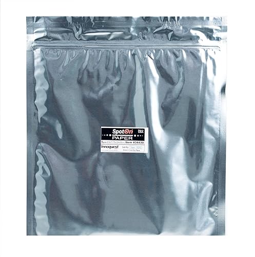 Miniatura 3 de SpotOn - Papel sensible al agua (WSP) para calibración de rociadores, un paquete de papel de 9.75 x 11.75 pulgadas, 5 hojas grandes, reduce los