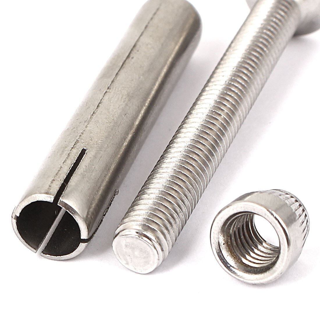 Aexit M8 Thread Anchors 70mm Long Countersunk Flat Head Expansion Anchor Expansion Anchors Bolt 4pcs