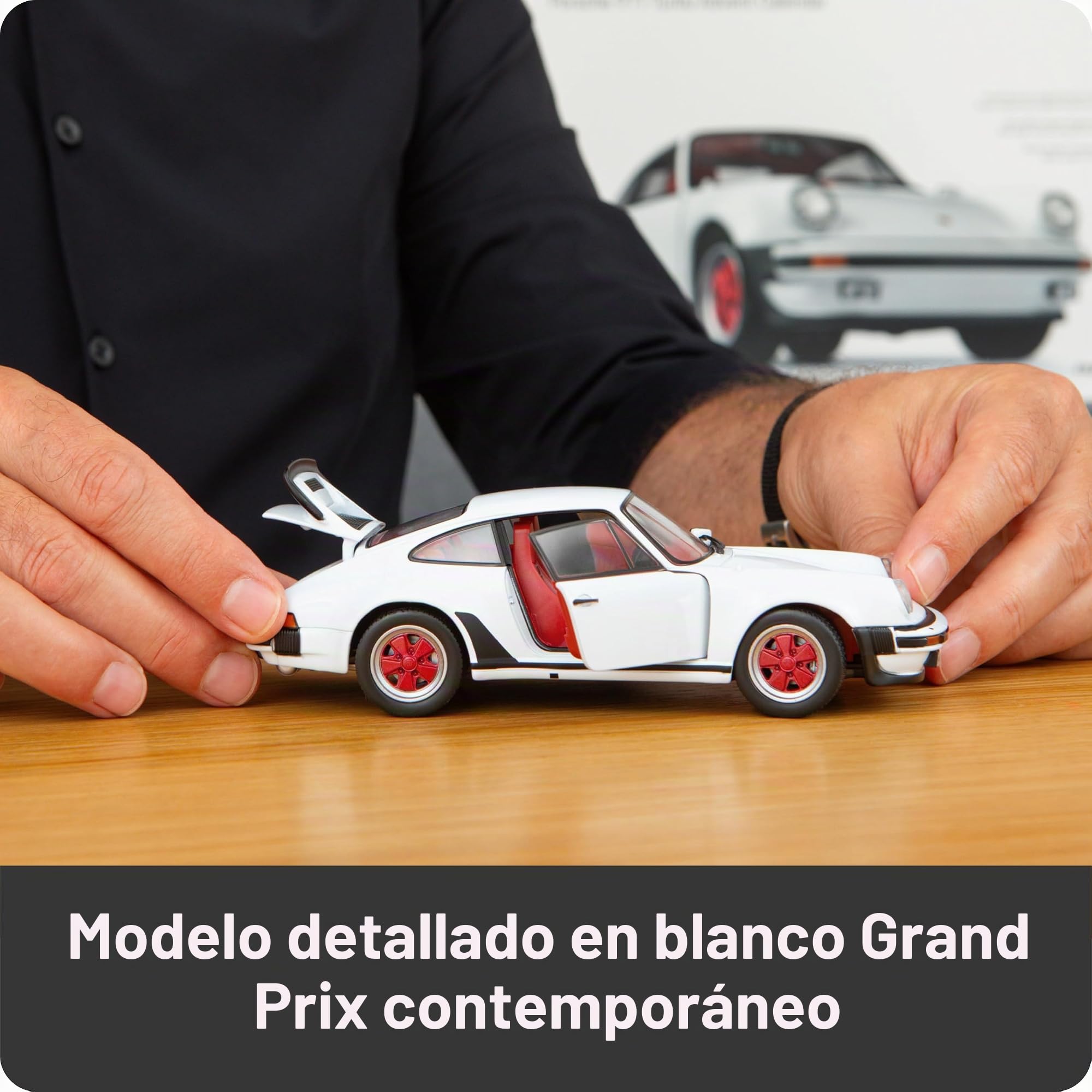 FRANZIS Calendario de Adviento Porsche 911 Turbo 67322 a escala 1:24, incluye base de sonido y libro de 52 páginas