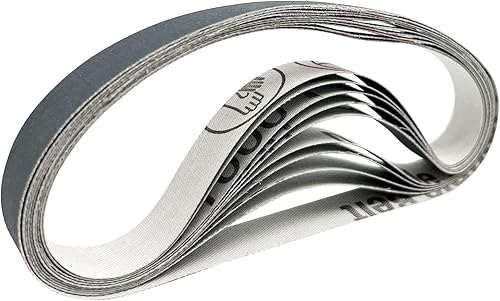 20 piezas de 12 x 12 pulgadas Kit de cinturón de afilado de repuesto de grano 1000 para afilador de cuchillos y herramientas oficial (WSKTS &