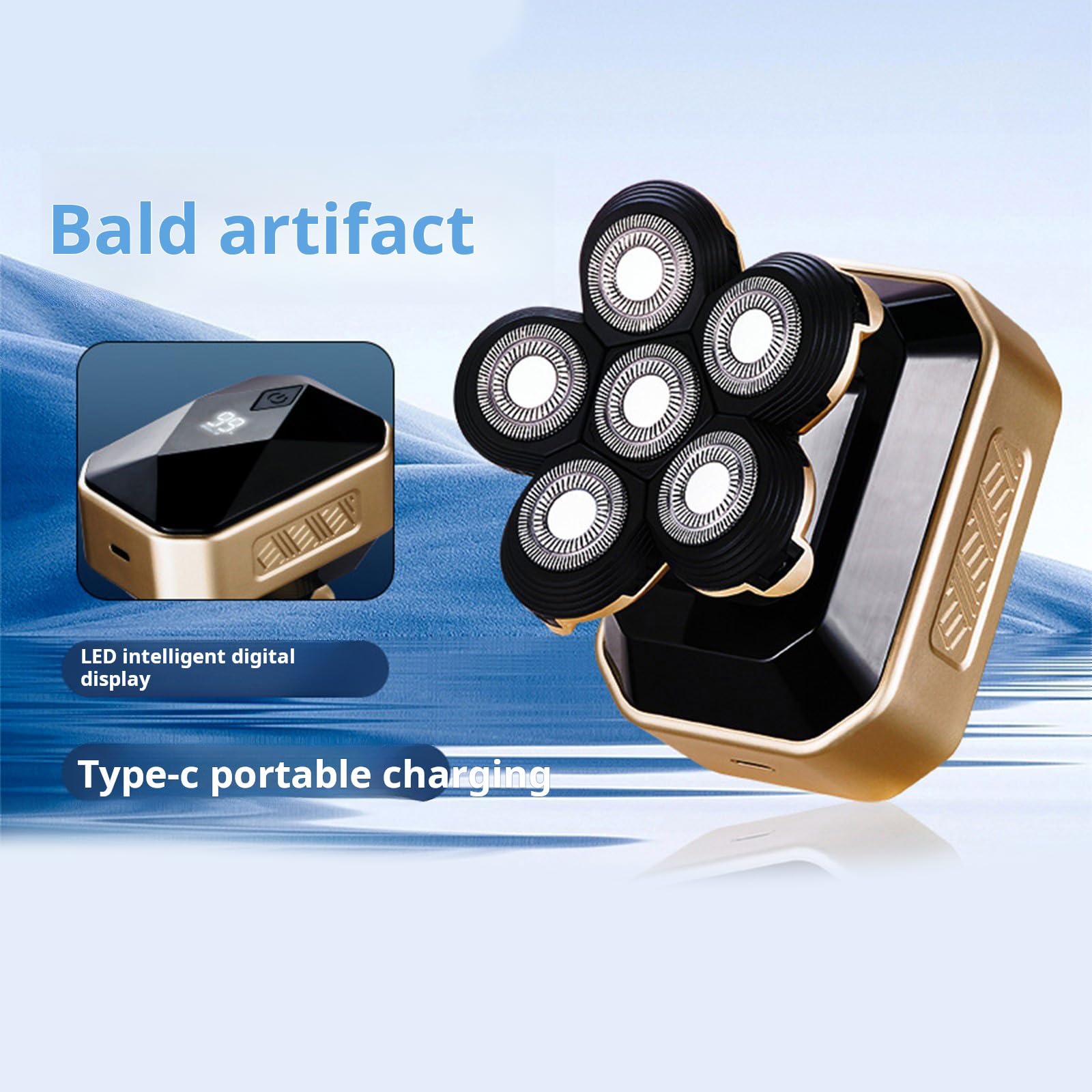 Multiuso Ricaricabile Capelli Trimmer e Rasoio Set Uomini 6 Floating Trimmer Capelli per Personalmente Grooming Uomini Galleggiante