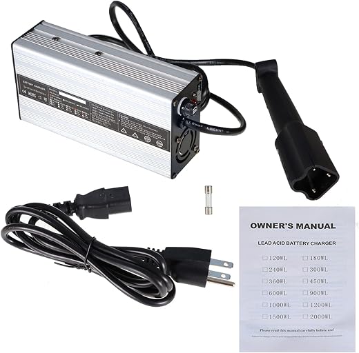 marddpair 48 Volt 6A 3 Pin Battery Charger Replacement for Yamaha Golf Cart Drive G29 from 2007