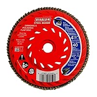 Vista 1 de Diablo Disco de Láminas Steel Demon con Cubo de Velocidad para Metal, Eliminación Rápida de Material y Pulido - Ultra Grueso, Grano 40, Diámetro
