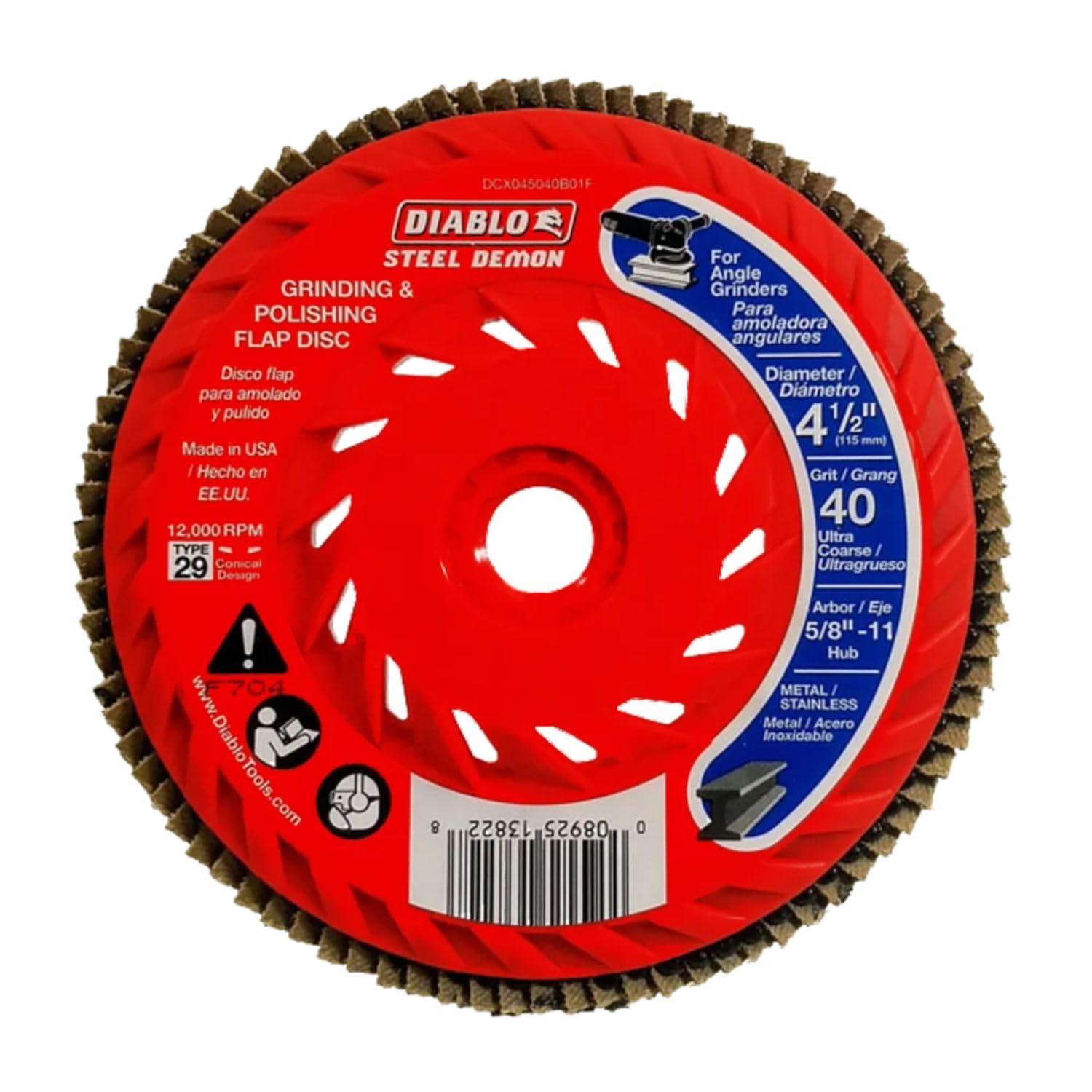 Freud Speed HUB Flap DISC 60G Steel Medium Grit Steel Gray-image-2