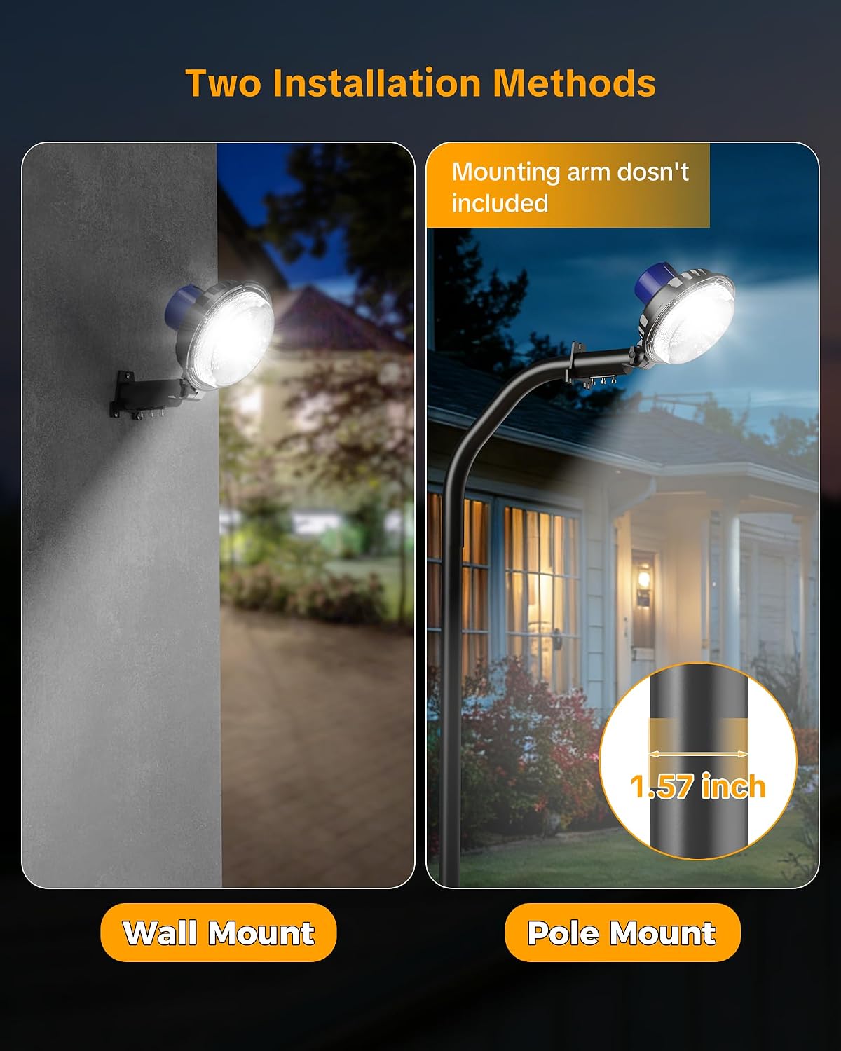 AIKVSXER LED Barn Lights,200W 30000LM Dusk to Dawn Outdoor Yard Light with Photocell,6500K Daylight Yard Light IP65 Waterproof for Yard Garden Garages Street Warehouse Farmhouse 2 Pack