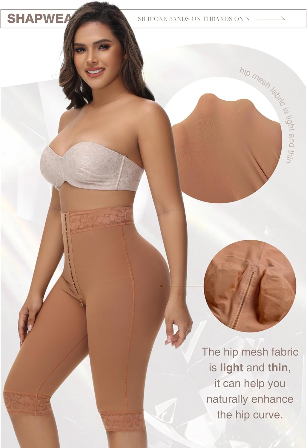 SHAPSHE Shapewear Tummy Control Shorts High Waist Body Shaper Girdle Seamless Butt Lifter Fajas Thigh Slimmer Pants