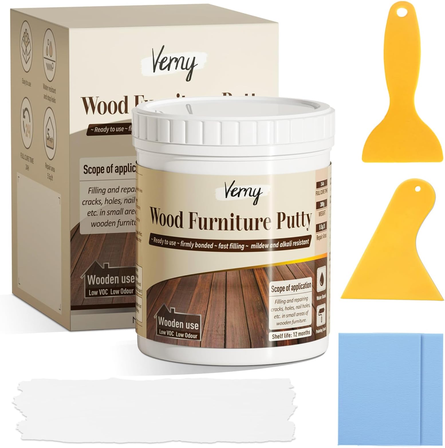 DAP 21262 Red Oak 3.7 Oz Finishing Putty, 3 Ounce Wall Surface Repair