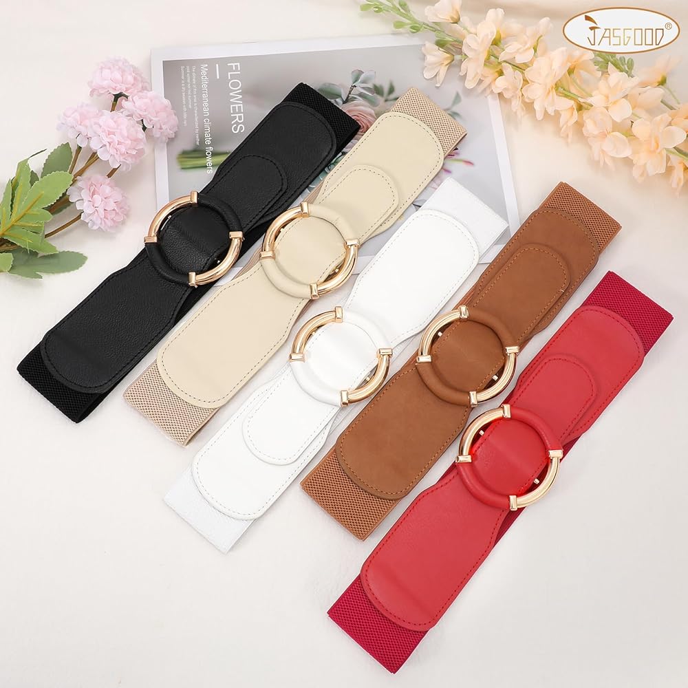 ベリーダンス swirl belt tops Melt the lady JASGOOD Women Wide Waist Belt Stretchy Elastic Vintage Belts