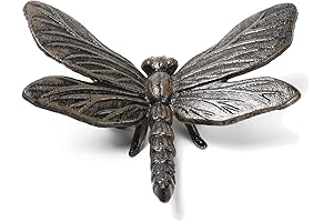 BRASSTAR Cast Iron Figurines: Delicate Dragonfly Decor for Adorning Your Spaces