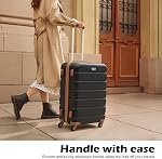 Coolife Luggage Carry On Suitcase Spinner Hardshell Lightweight TSA Lock