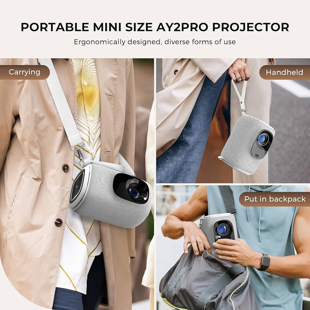 Elektryczna ostrość i automatyczny keystone] Mini projektor
