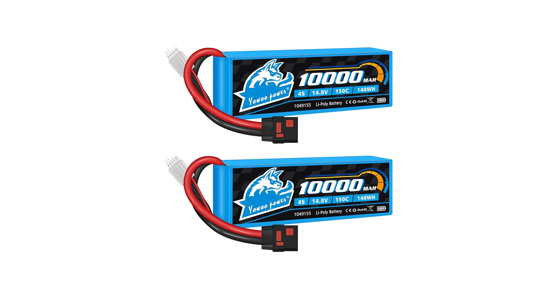 Amazon.com: Yowoo 4S Lipo Battery 10000mAh 14.8V 150C QS8