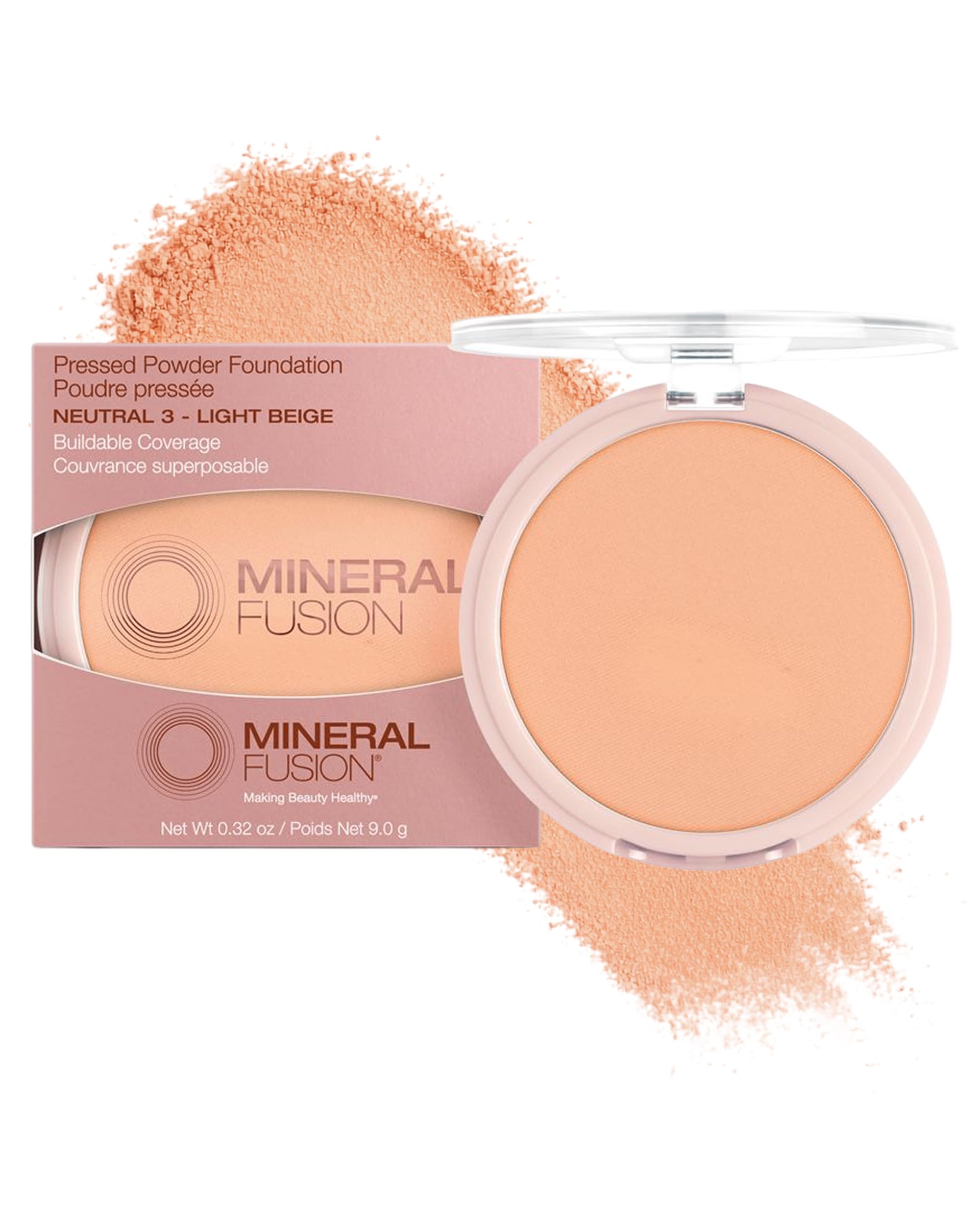 Amazon.com : Mineral Fusion Pressed Powder Foundation, Neutral 3