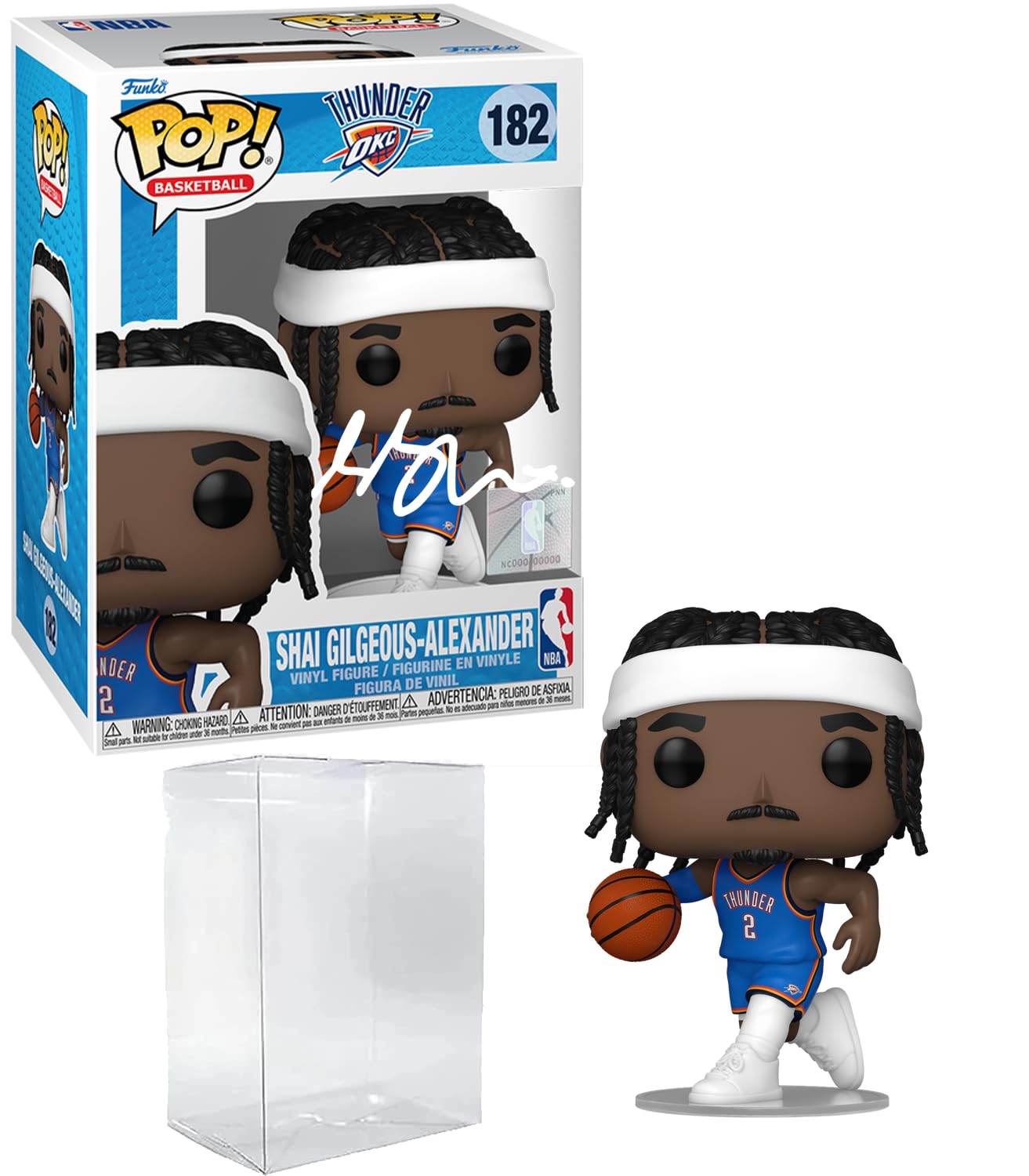 Shai Gilgeous-Alexander 直筆サイン入り フィギュア Shai Gilgeous-Alexander SGA #182 Facsimile Signed Reprint Laser