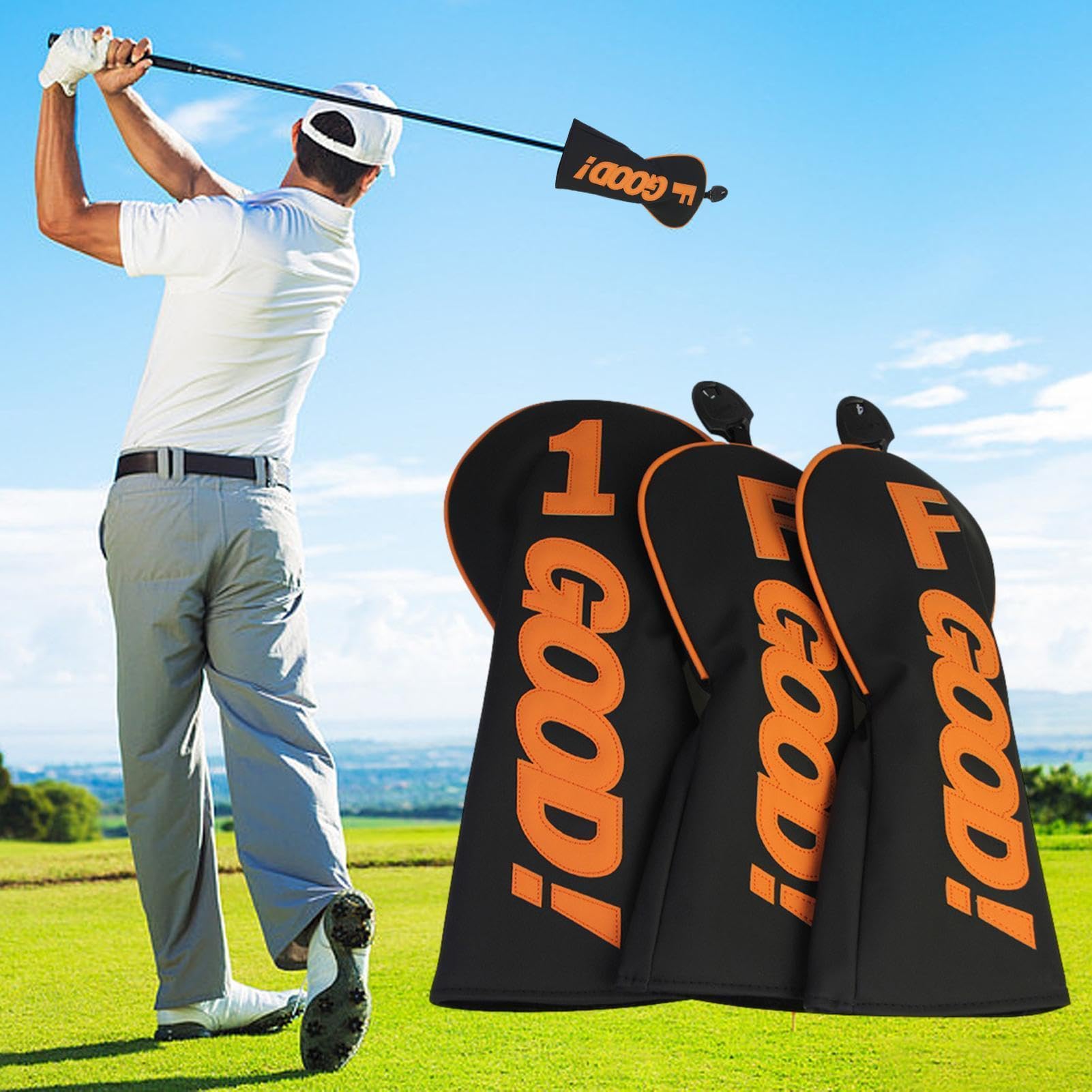 Golfschlägerhauben Tragbarer Schläger-Putterschutz Sportzubehör | Wasserdicht für Männer und Frauen