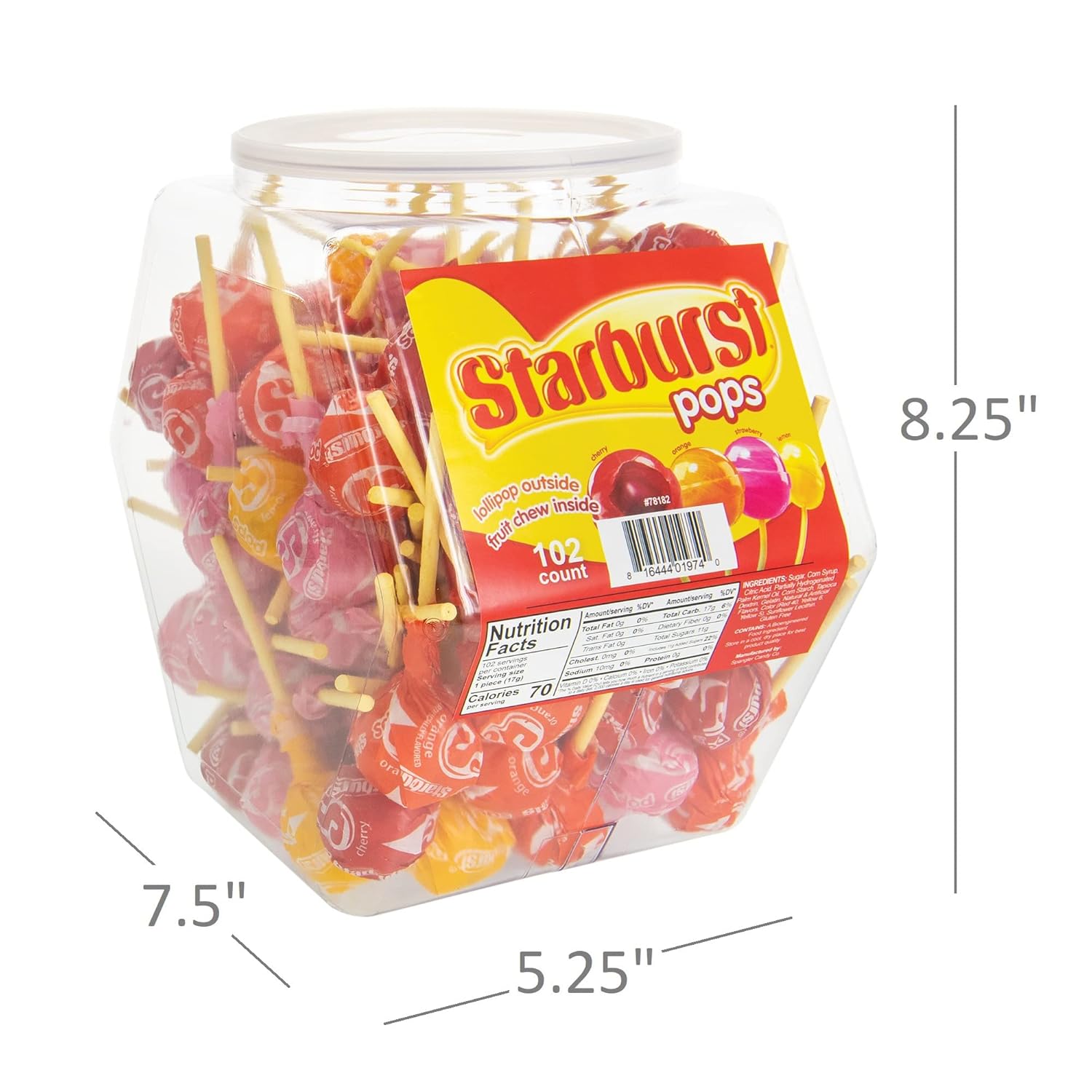 Buy Starburst Lollipops Variety Pack Bulk Candy 102 Lollipops