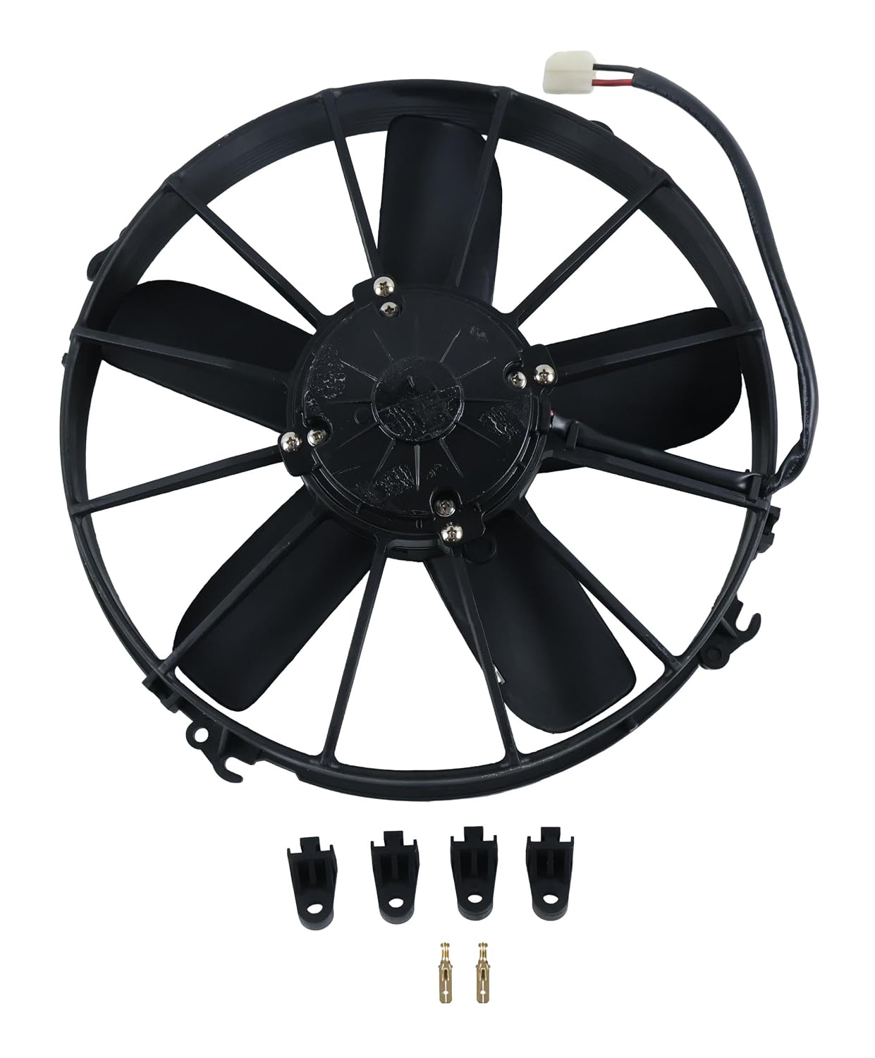 12" Pusher Fan VA01-AP70/LL-36S 30102025 Compatible with SPAL 5 Straight Blades 12V with FR-PT Fan Harness