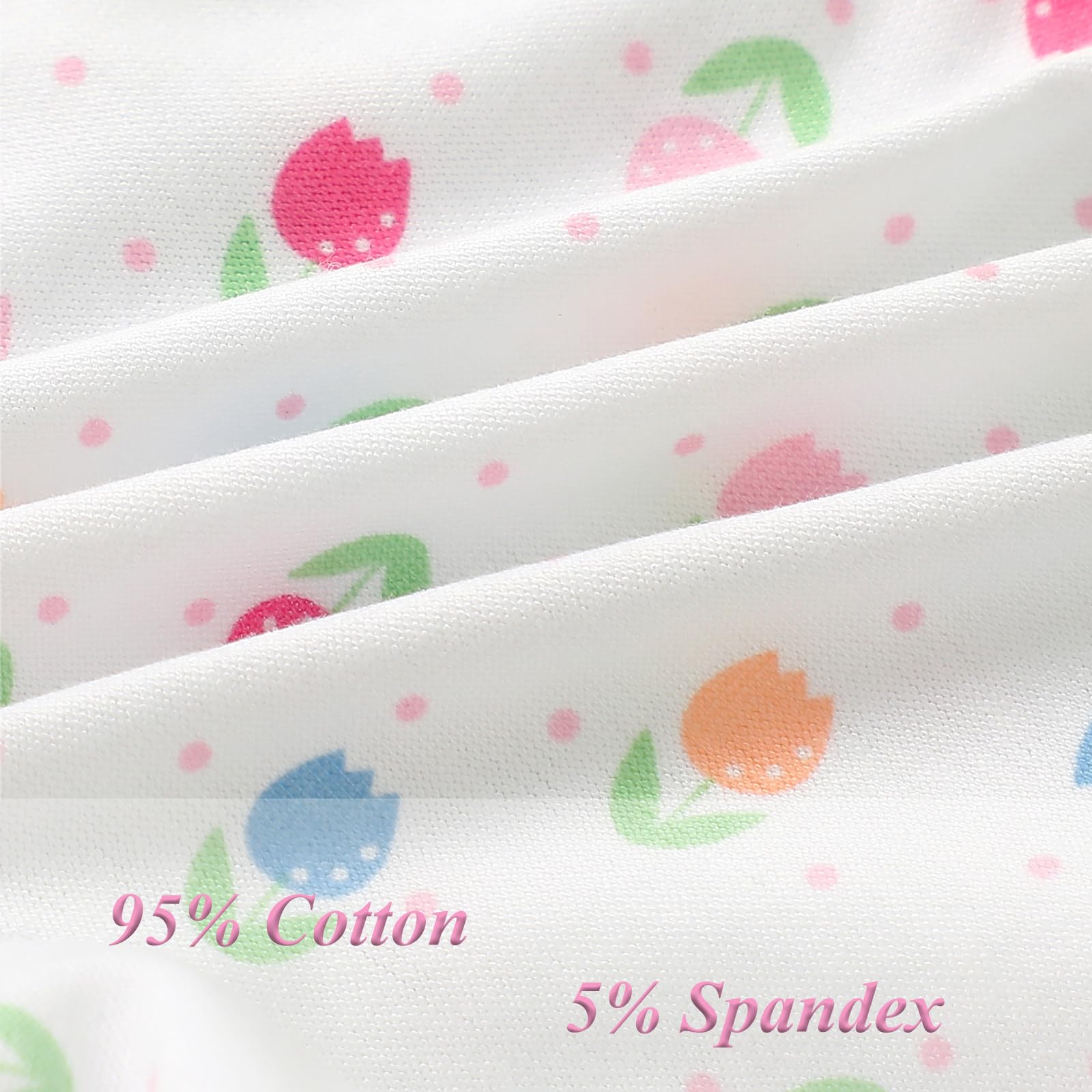 Culotte en Coton pour Petites Filles sous-vêtement Enfants Doux et Confort (Lot de 12)