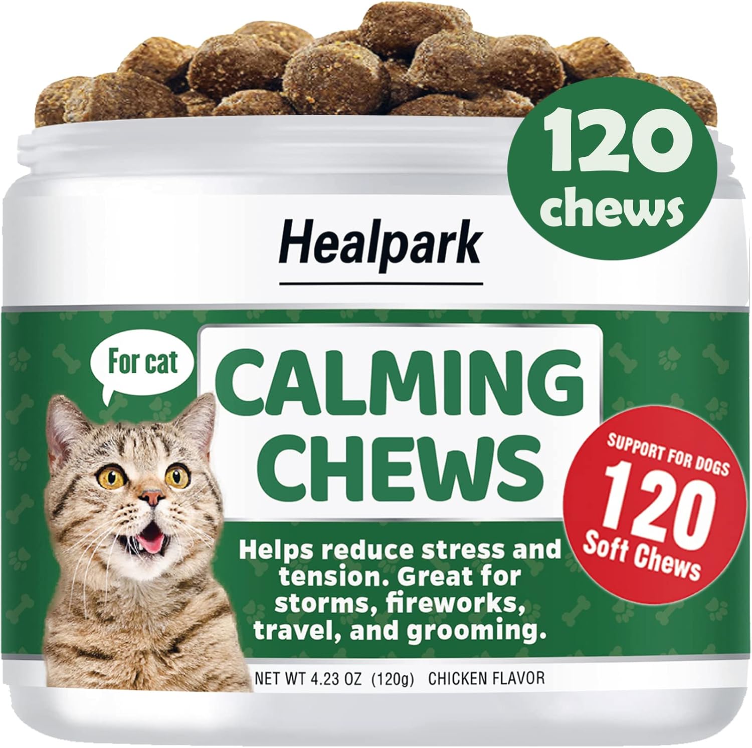 Healpark Cat Calming Treats for Anxiety and Stress Storm