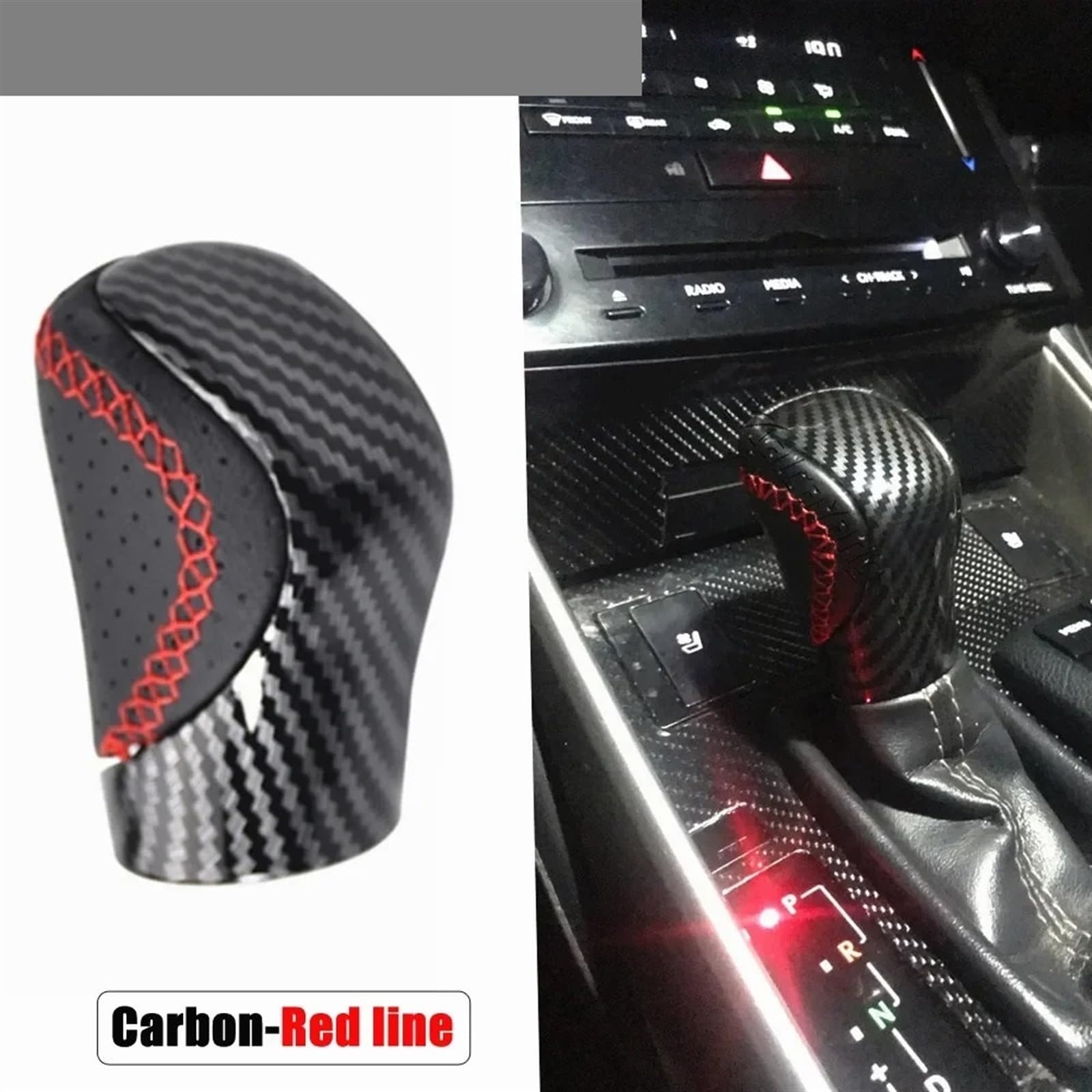 Black Leather Gear Shift Knob For Lexus GS GX IS RX RC NX 300 350 450 450hL 350L
