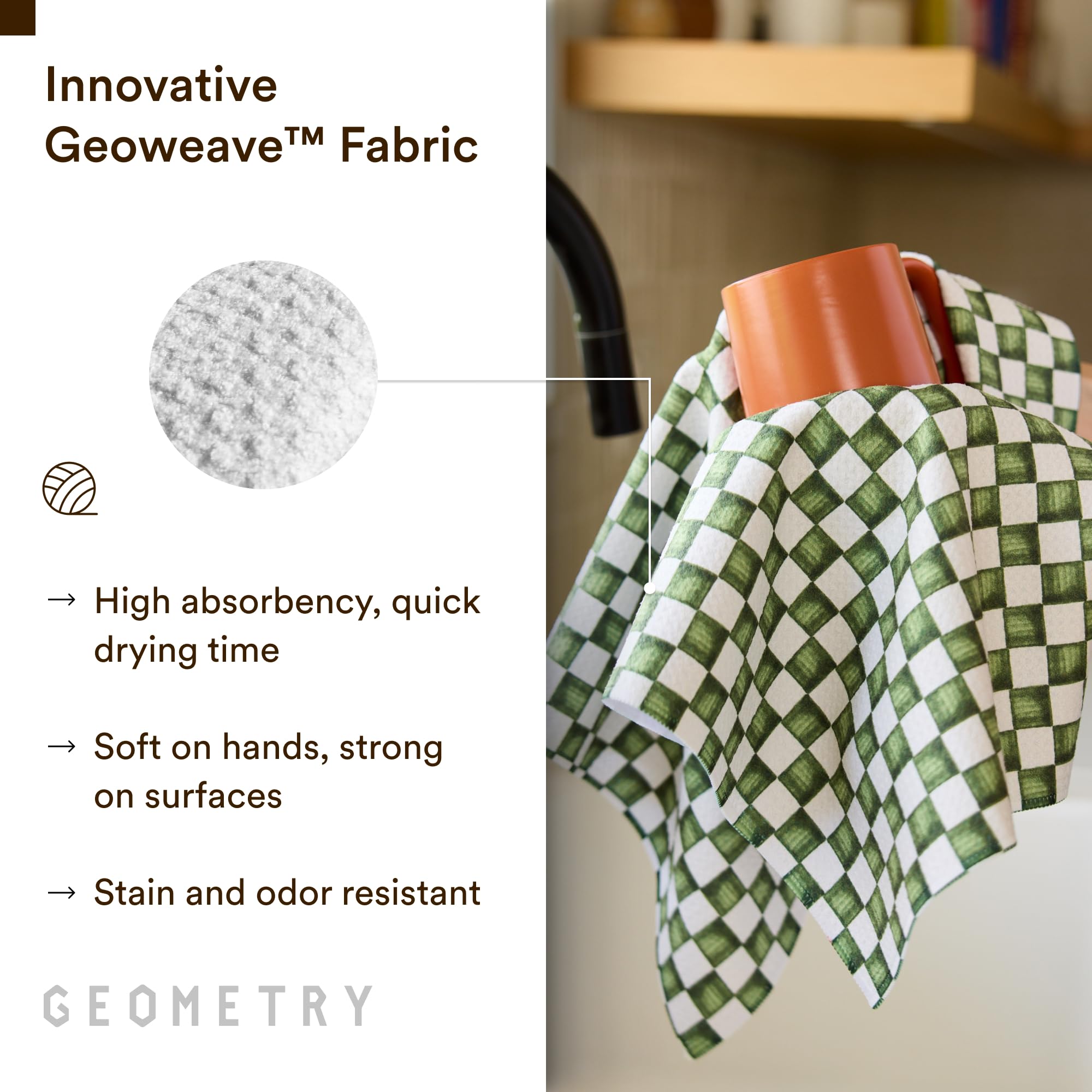GEOMETRY Harvest Tea Towels - Set of 2 -4