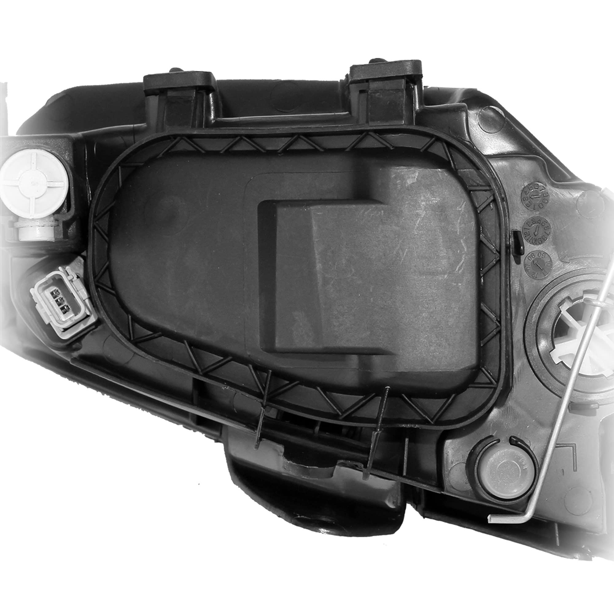 ATEC Germany 2x Hauptscheinwerfer Für Peugeot 206 - Glasklar Streuscheibe H7 Ohne Stellmotor - Komplett Set Links + Rechts