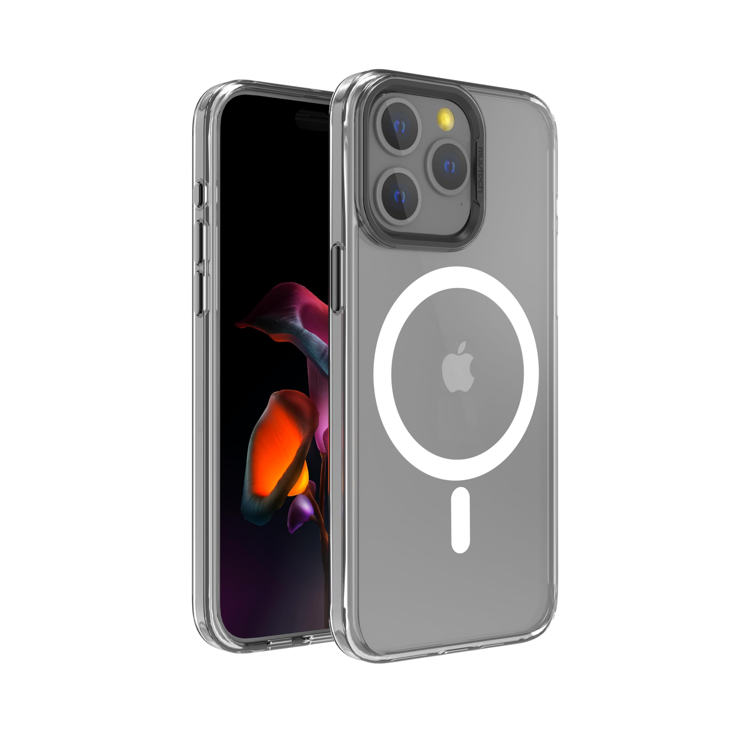 Muvtech Back Cover Compatible with Wireless Charger Designed for iPhone 15 Series|TPU Slim Clear Case with 1.2mm Aluminum Camera Ring Protection| Crystal Halo SNAP Case. (iPhone 15 Pro, Black) (B0CSSYYNRD) Amazon Price History, Amazon Price Tracker