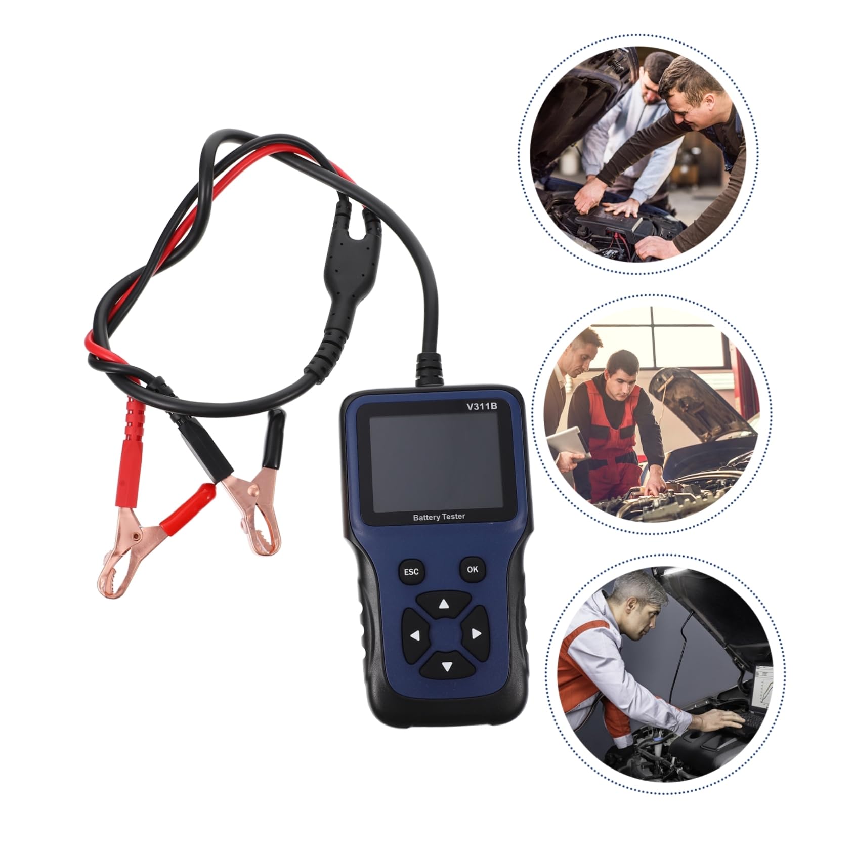 Comprobador 12v Pantalla de Automóvil de Clara Batería